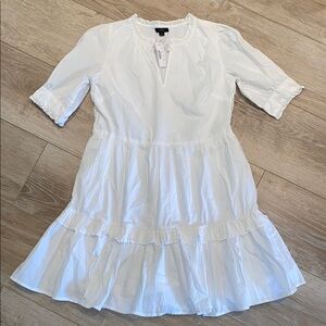 NWT J. Crew White Dress Small
